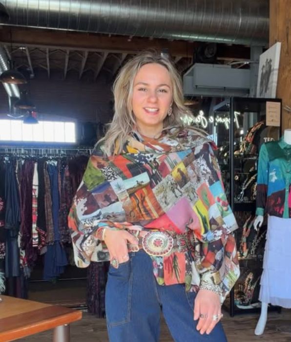 West Print Scarf - UBAC11W