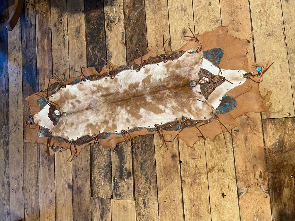 Western Cowhide Table Topper - TTBS-3
