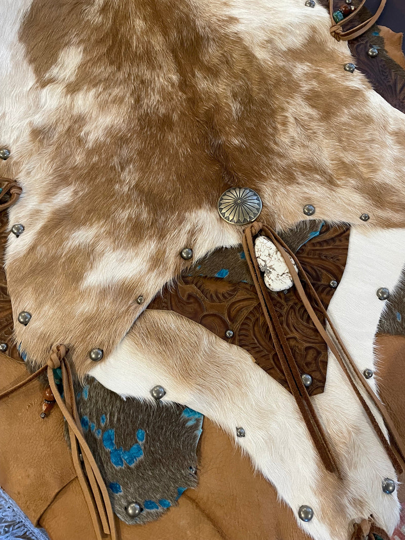 Western Cowhide Table Topper - TTBS-3