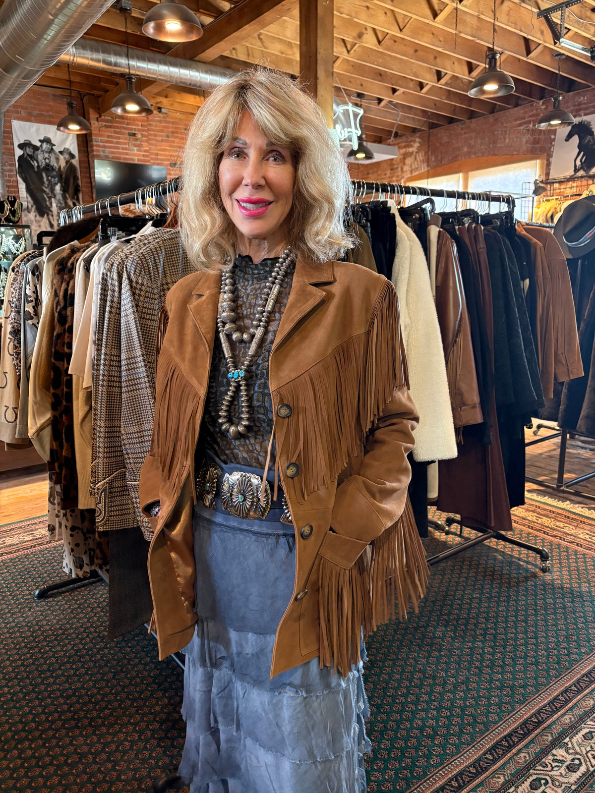 Whiskey Suede Fringed Jacket - JDW2