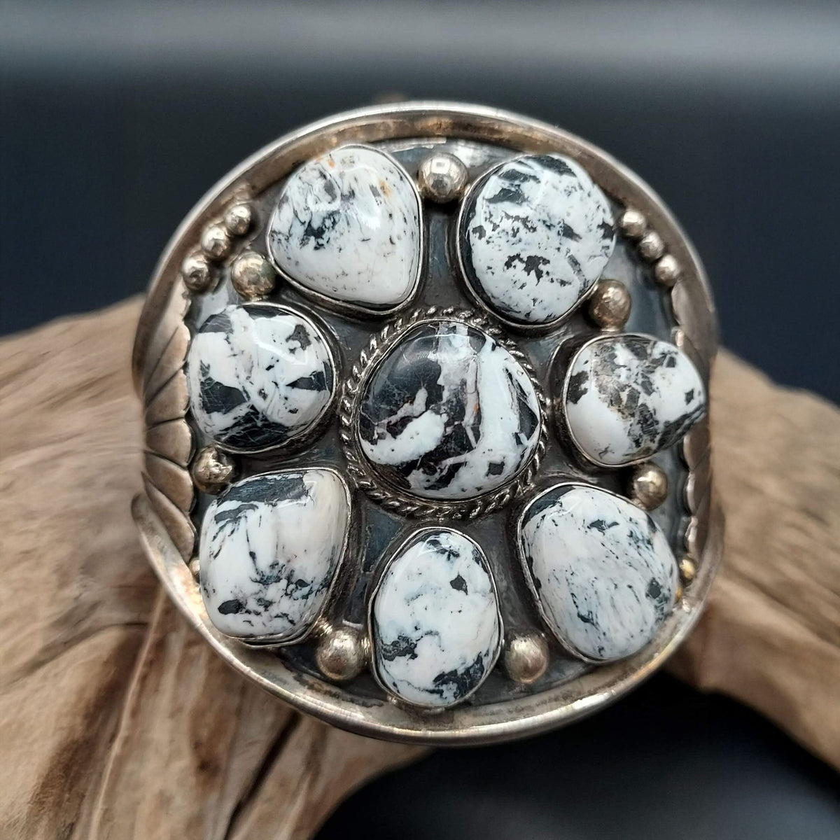 White Buffalo 8-Stone Cluster Cuff - CUFF175