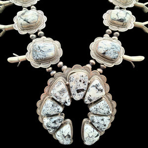 White Buffalo Squash & Earring SET - SQAZ78