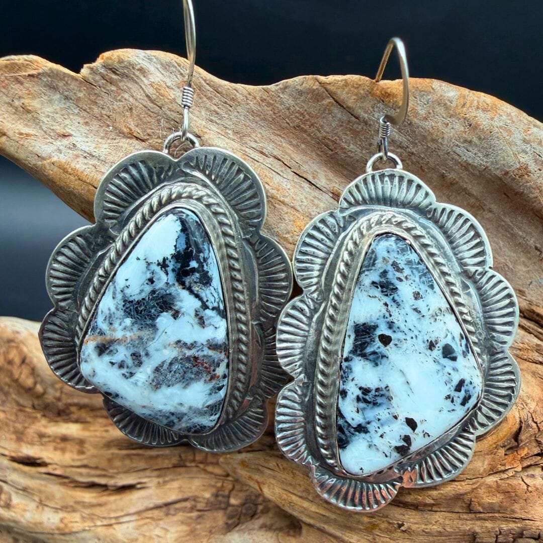 White Buffalo Squash & Earring SET - SQAZ78