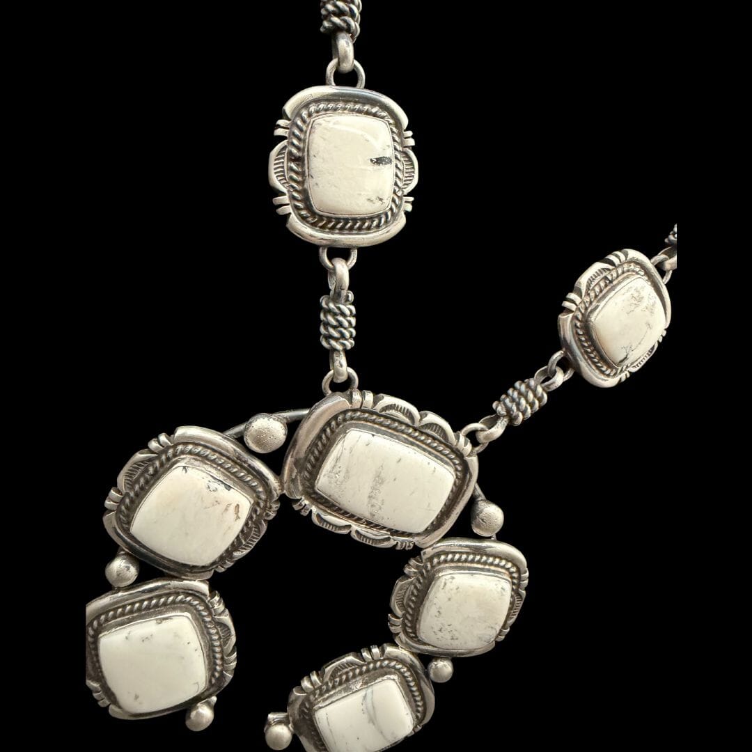 White Buffalo Squash & Earring Set - SQAZ86