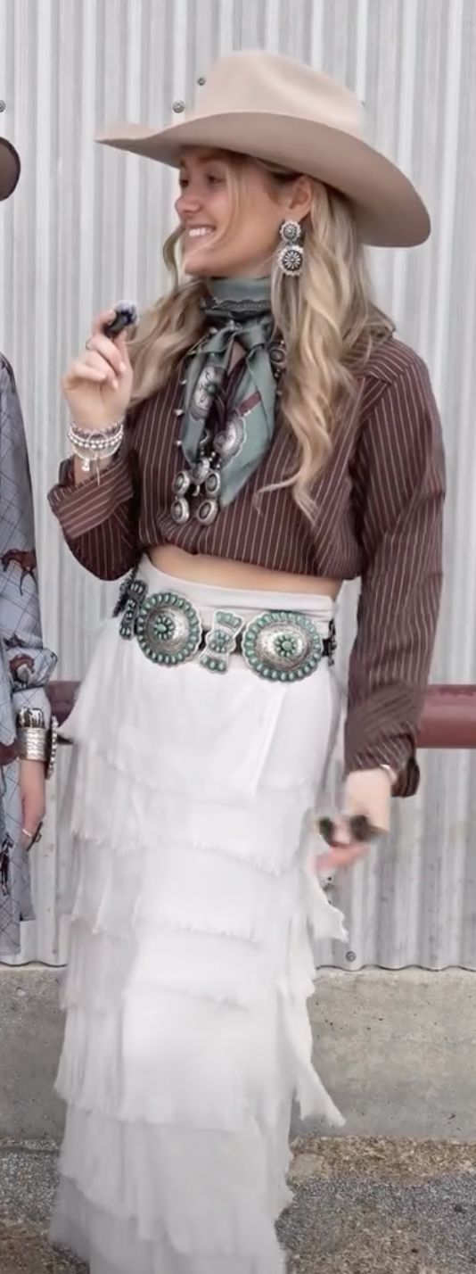 White Silk Tiered Skirt - KGG1-WH