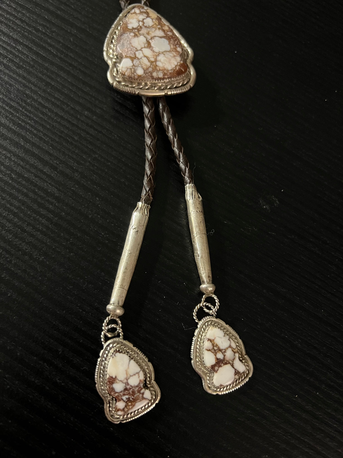 Wild Horse 3 Stone/Sterling Bolo - BMH27