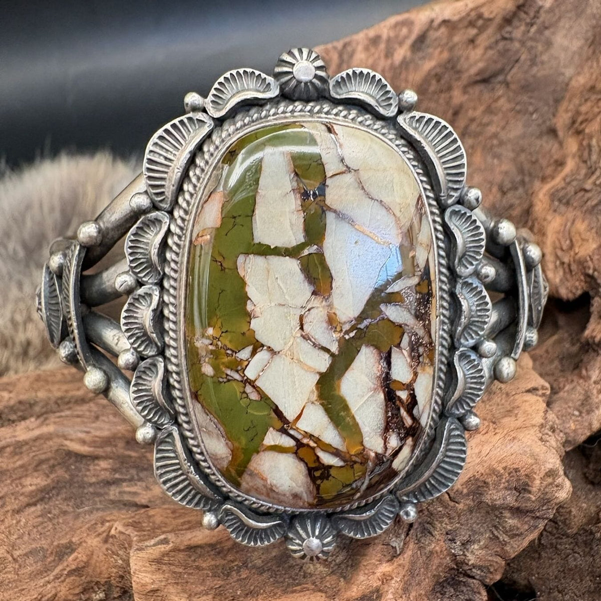 Wild horse Jasper Sterling Cuff - CMH286
