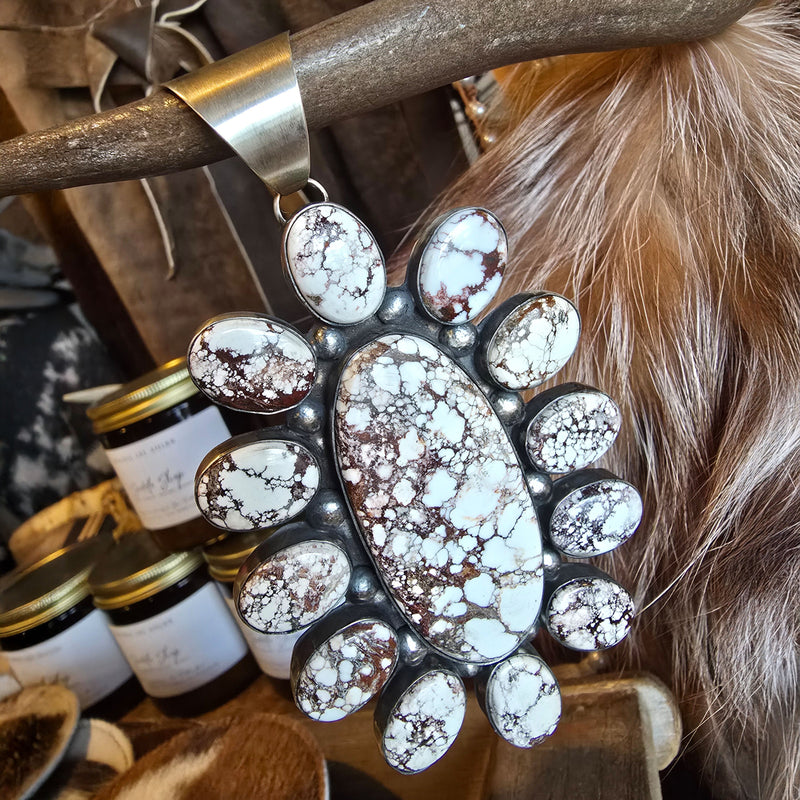 Wild Horse Pendant - 13 Stones - PCB30