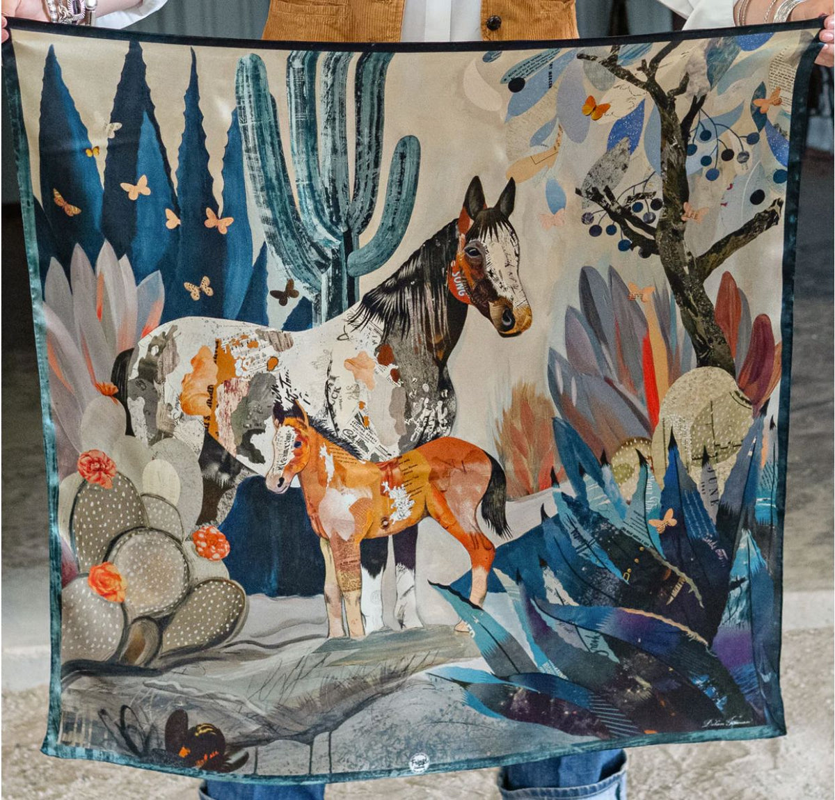 Wild Rag Scarf - Blue Melodies