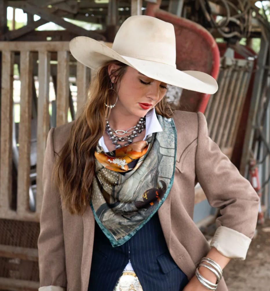 Wild Rag Scarf - Blue Melodies