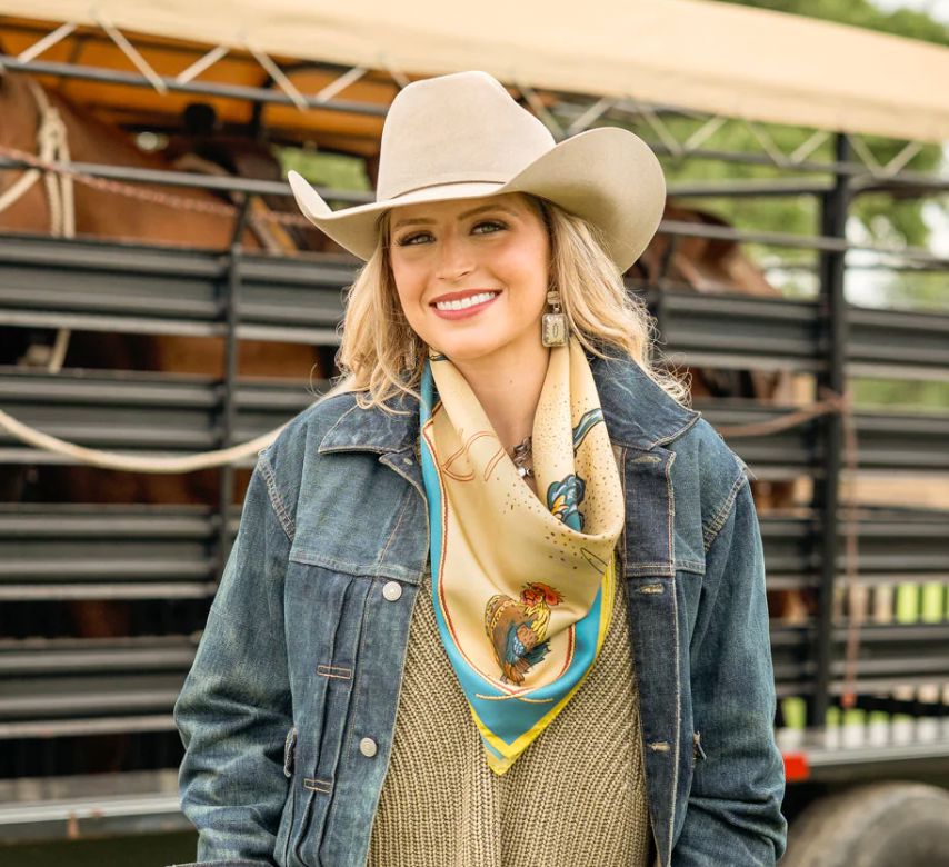 Wild Rag Scarf - Gallo Del Ceilo - Tan