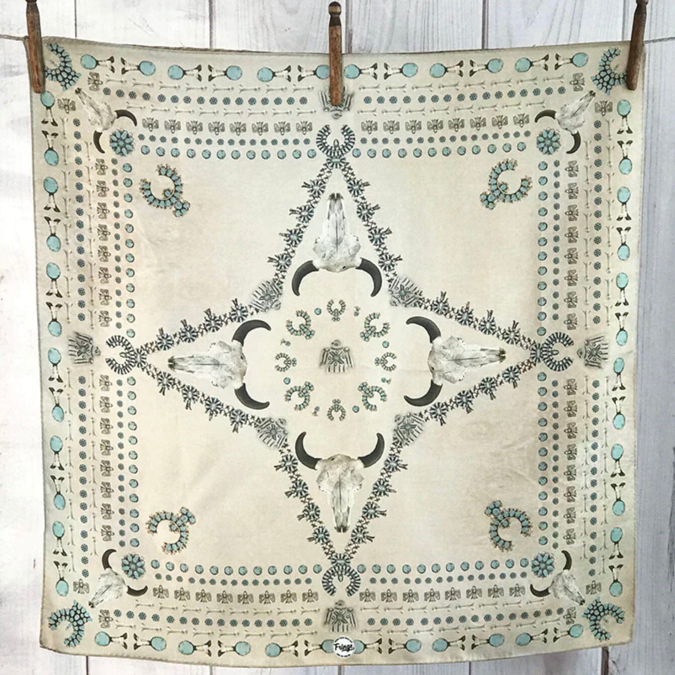 Wild Rag Scarf - Squash Blossomed - 26