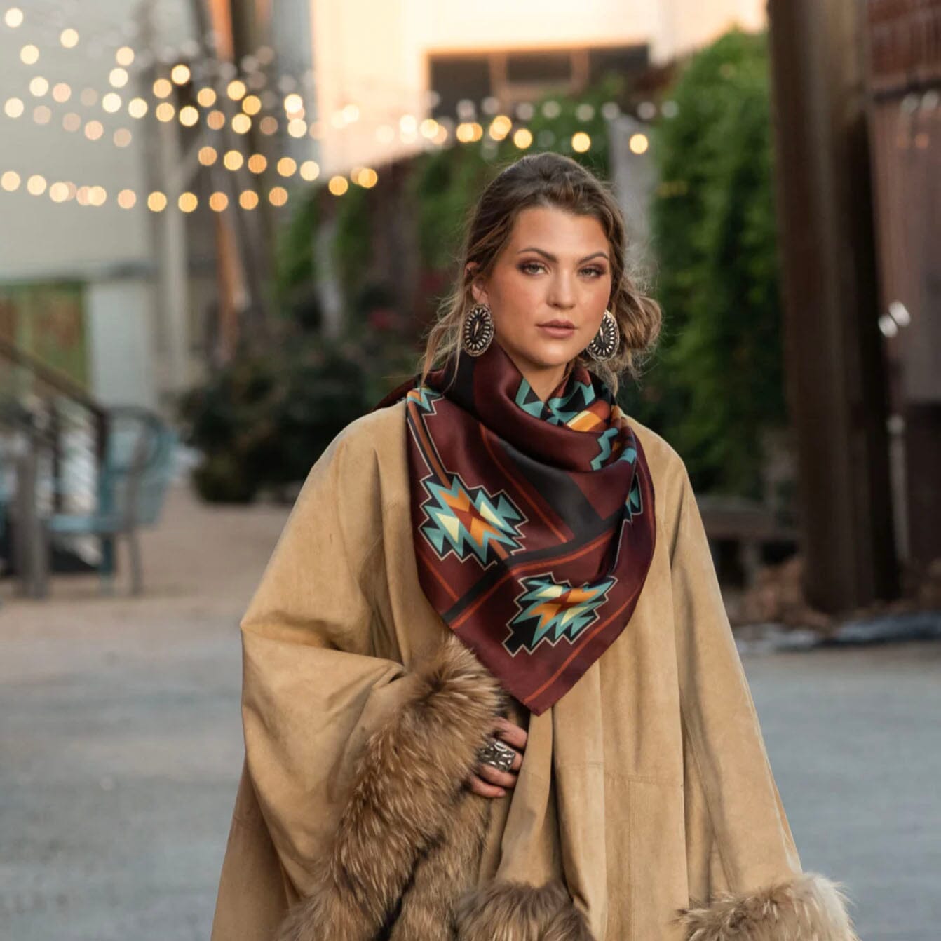 Wild Rag Scarf - Telluride - Maroon - 35