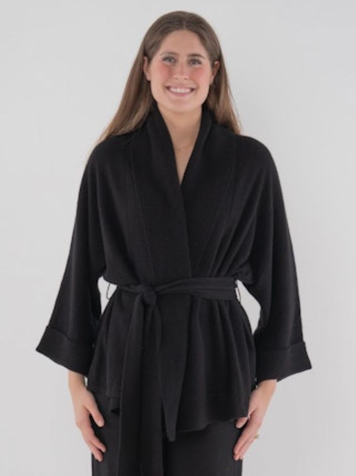 Willow Black Cashmere Wrap - Emily McCarthy - EM580