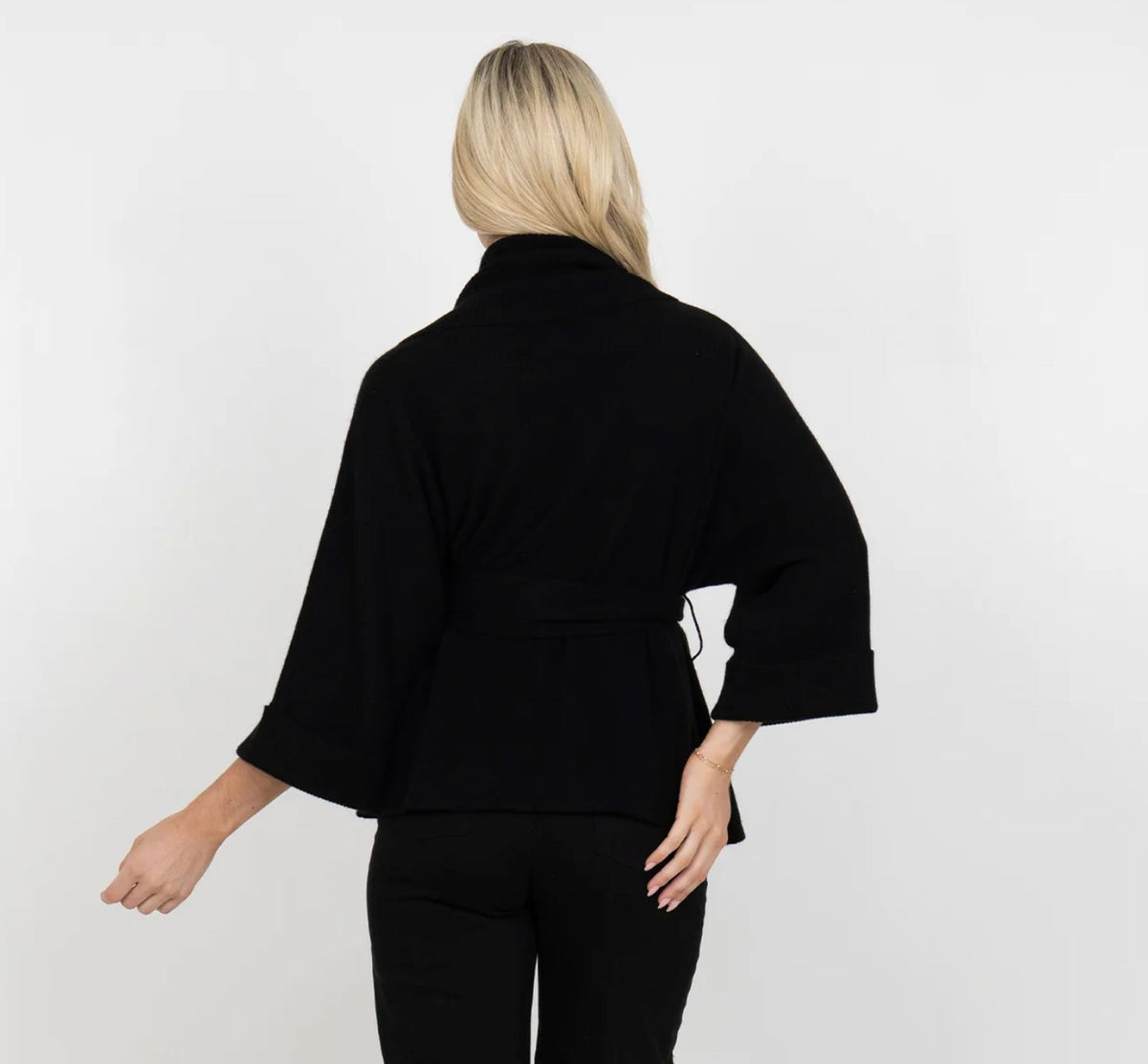 Willow Black Cashmere Wrap - Emily McCarthy - EM580