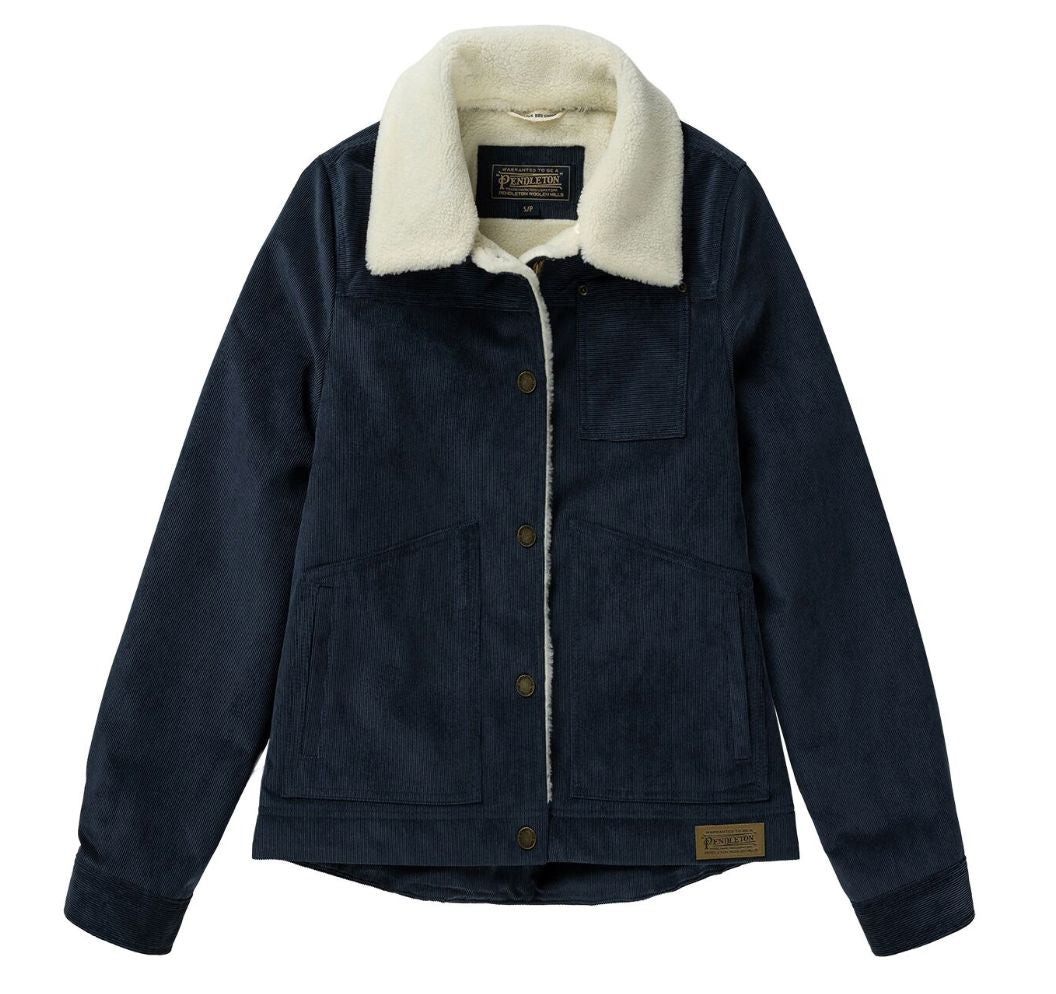 Wind River Corduroy Navy Jacket - Pendleton - C1317N