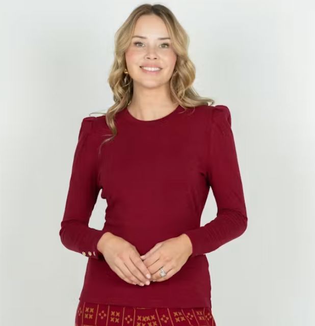 Wine Juliette Top - EM1000