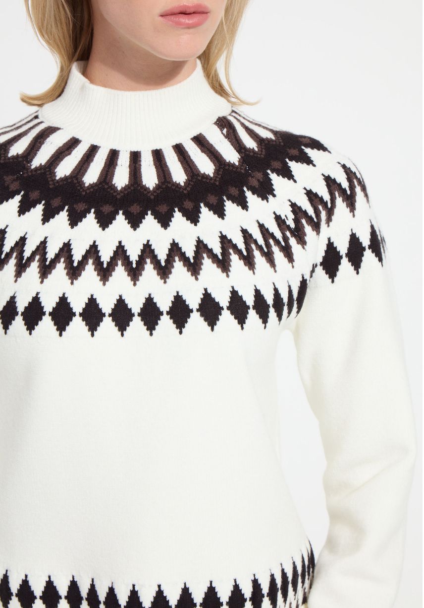 Winter Fair Isle Sweater - 4054WF