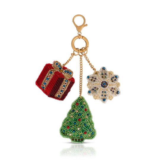 Winter Spirit Beaded Bag Charm - MFCH-710