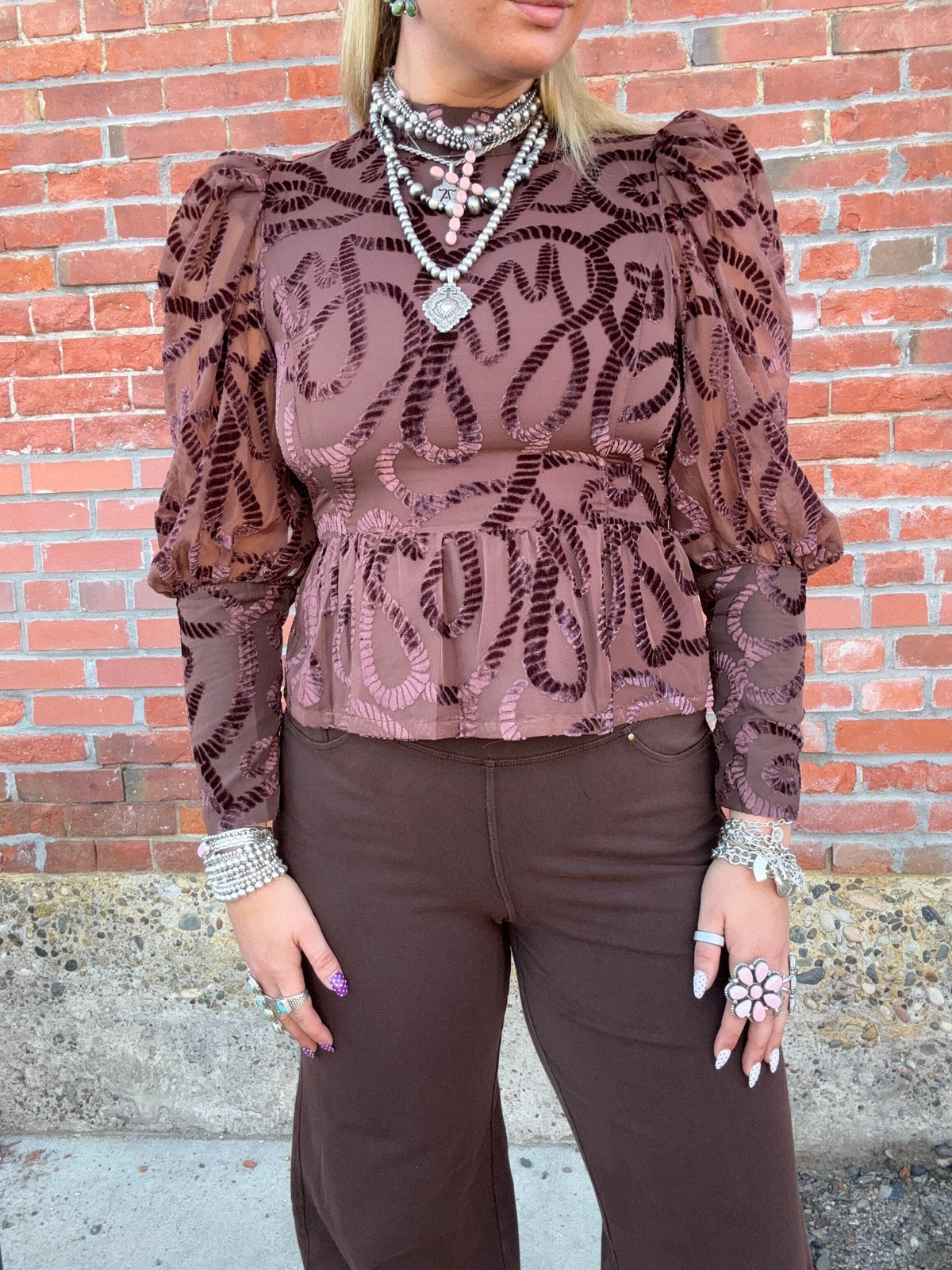 Zoe Rope Velvet Top - Emily McCarthy - EM460