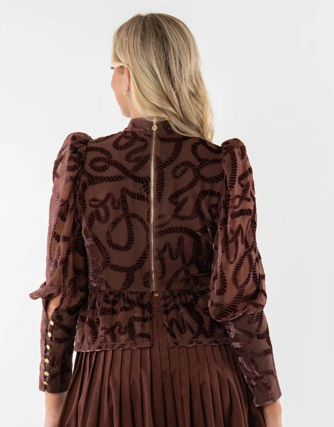 Zoe Rope Velvet Top - Emily McCarthy - EM460