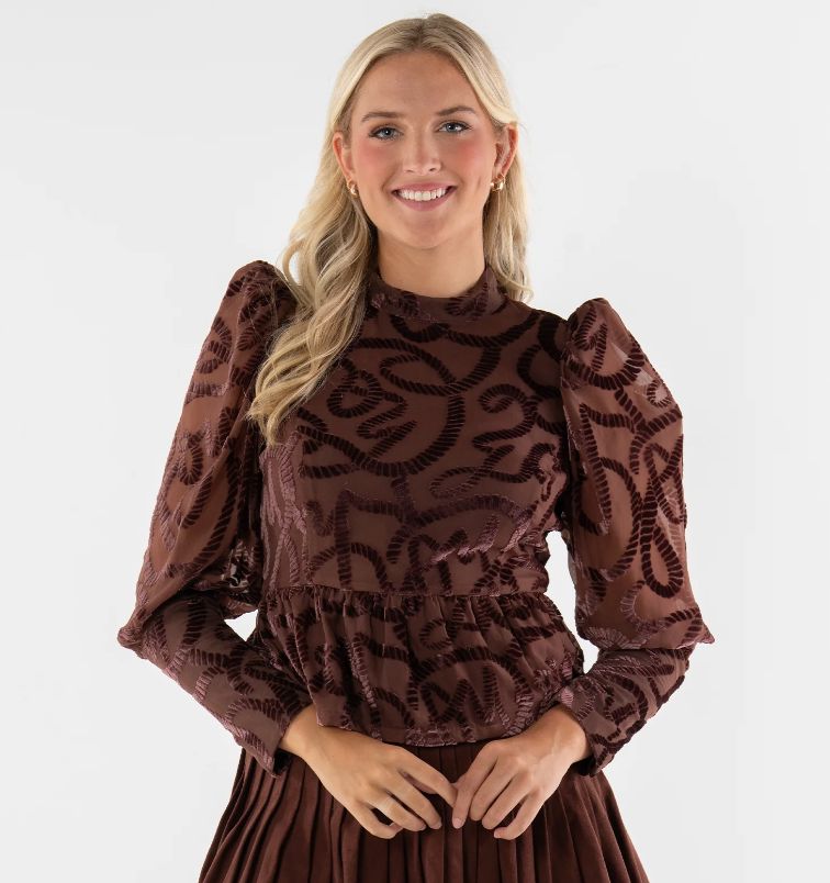 Zoe Rope Velvet Top - Emily McCarthy - EM460