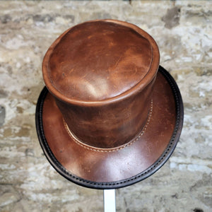 All Leather Top Hat - BGTH-TH