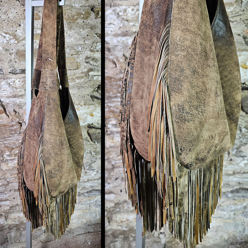 Fringed Boho Safari Tan - Juan Antonio - BGJA31