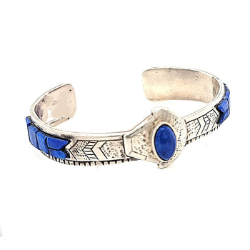 Lapis and Sterling Cuff - CMH84