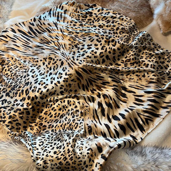 Leopard Silk Scarf - 100% Silk