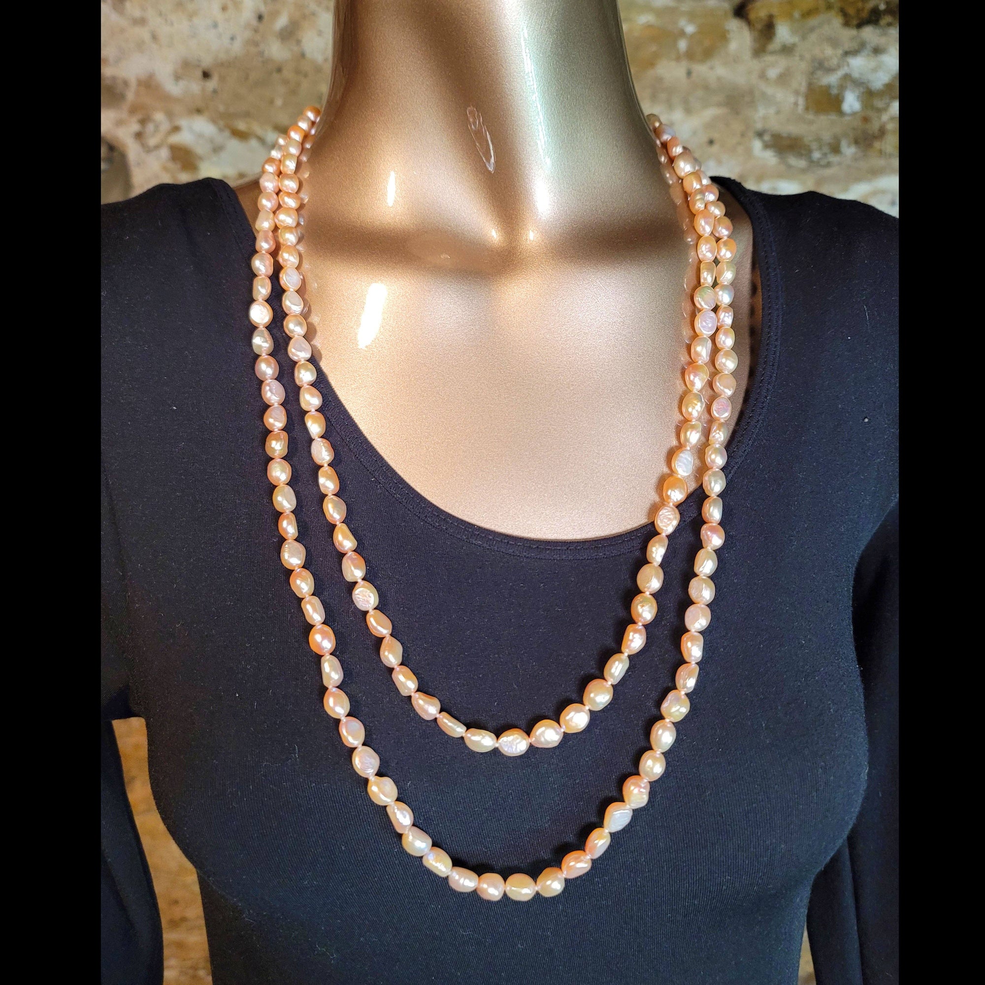 Pink Pearl 58" Necklace - N569