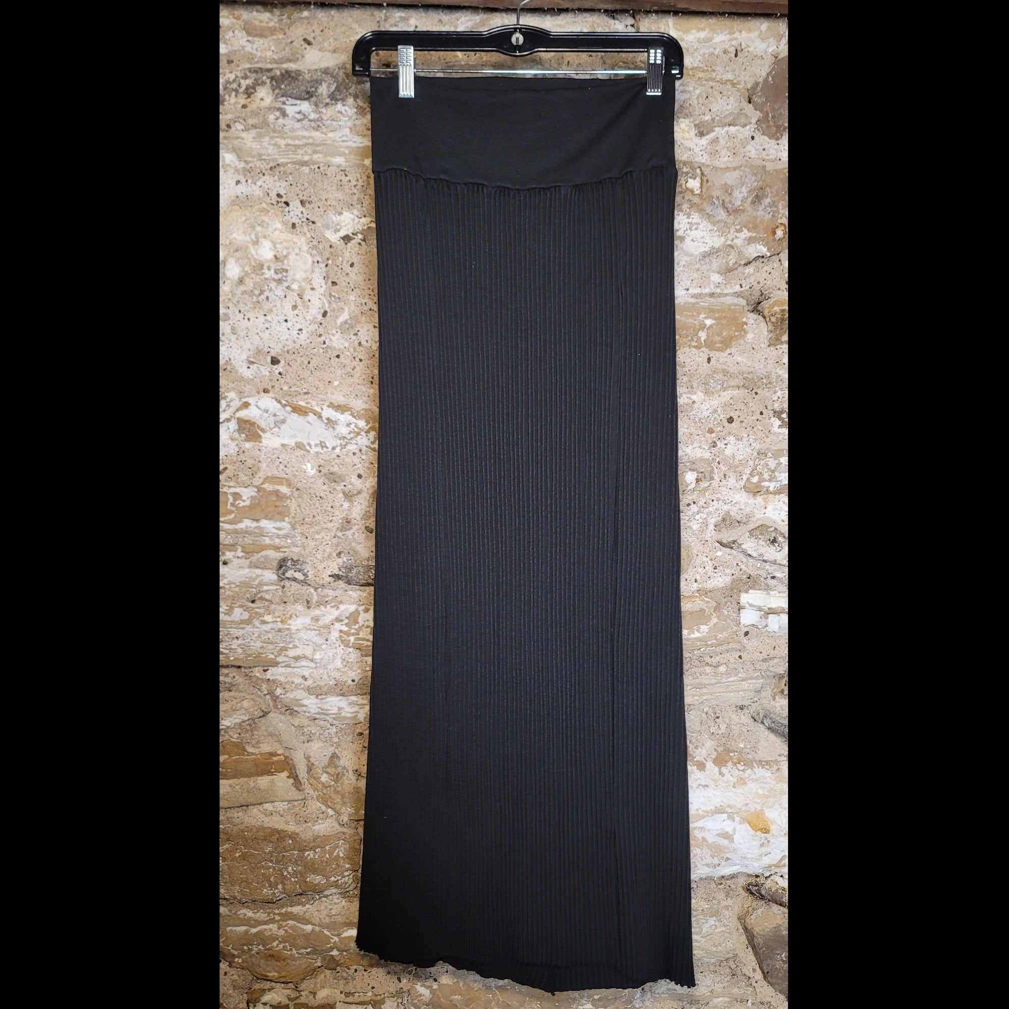 Ribbed Skirt - Black - SKTY1