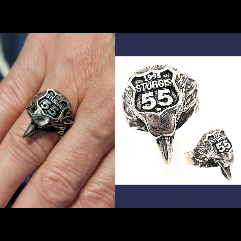 Sterling Sturgis Eagle Ring - Size 10 - R286