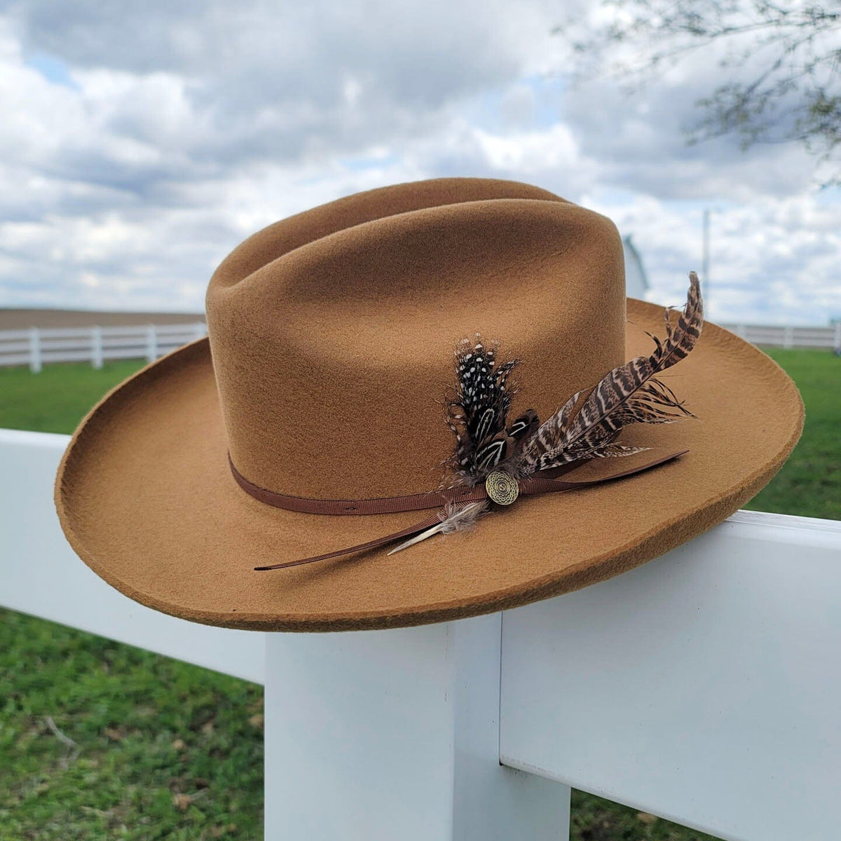 Brown Stetson Felt Fedora Stetson Lonestar Felt Hat Toffee STLST