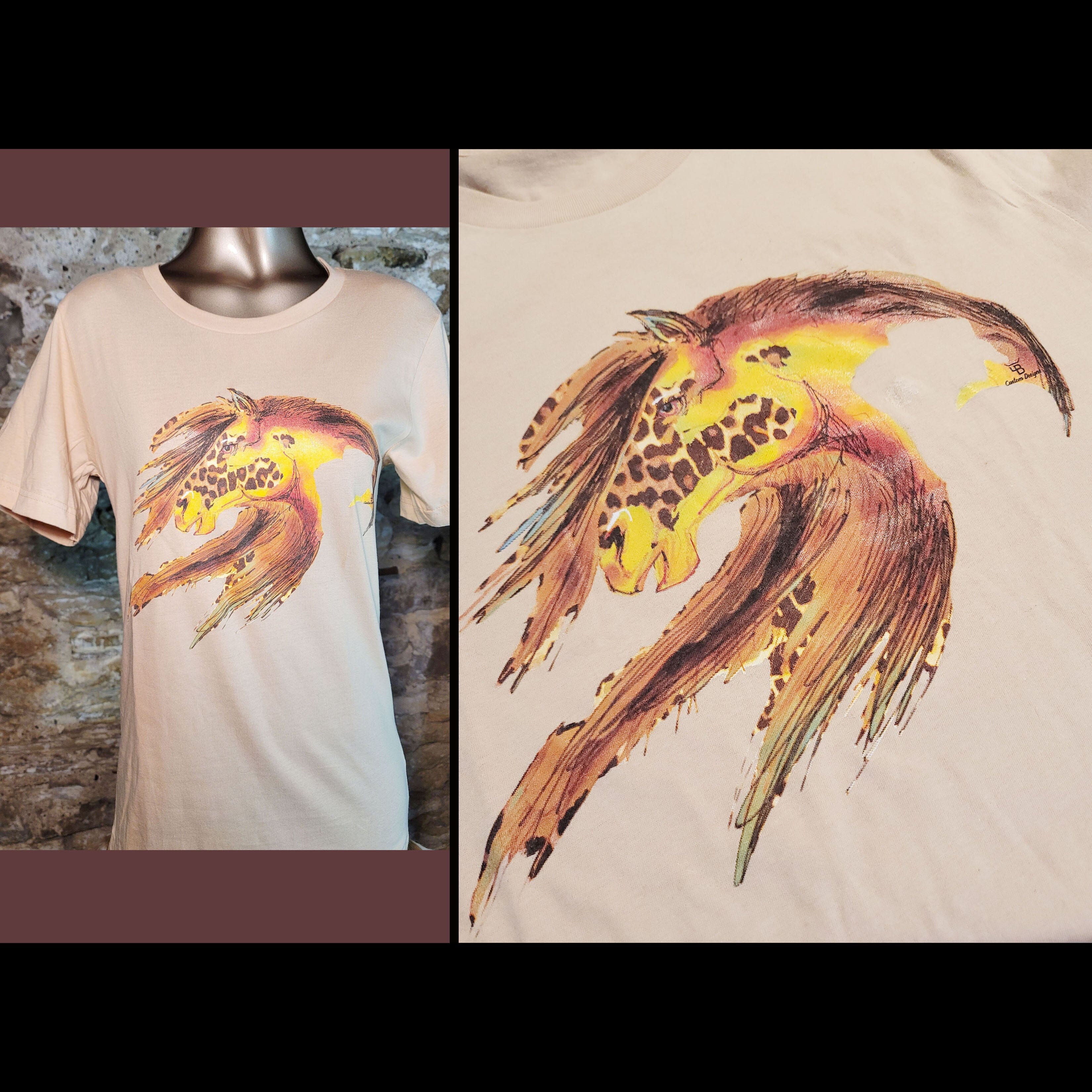Tan Wild Horse T-Shirt - TP4B-6