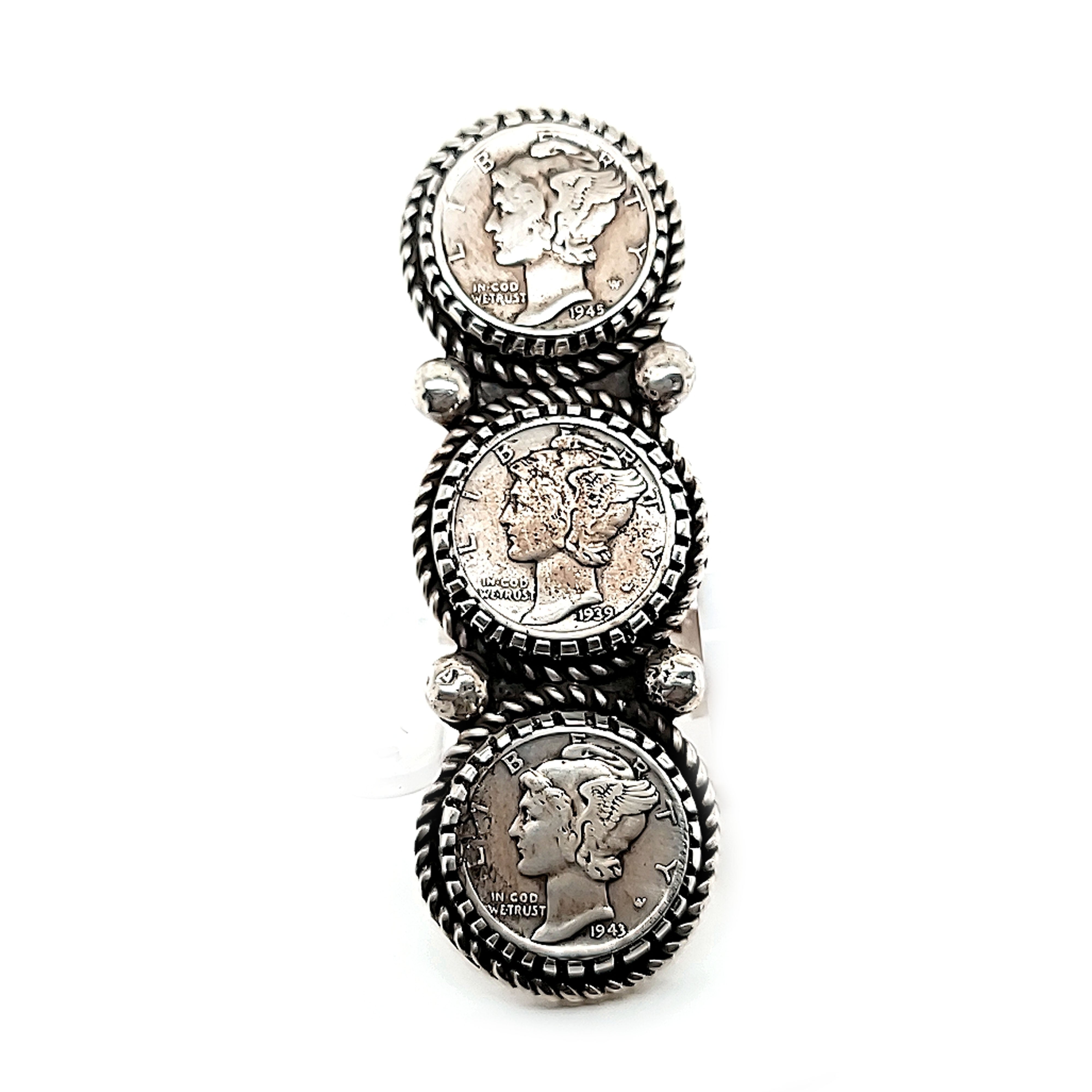 Totem Coin Ring- A. Sanchez - Adjustable - RSJ1