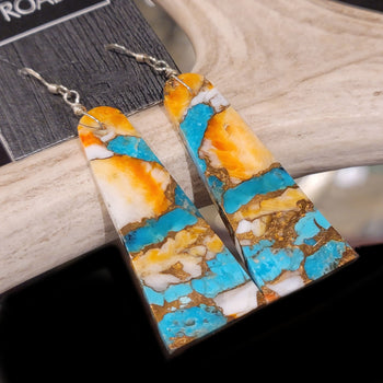 Turquoise and Spiny O. Earrings - ESPR7