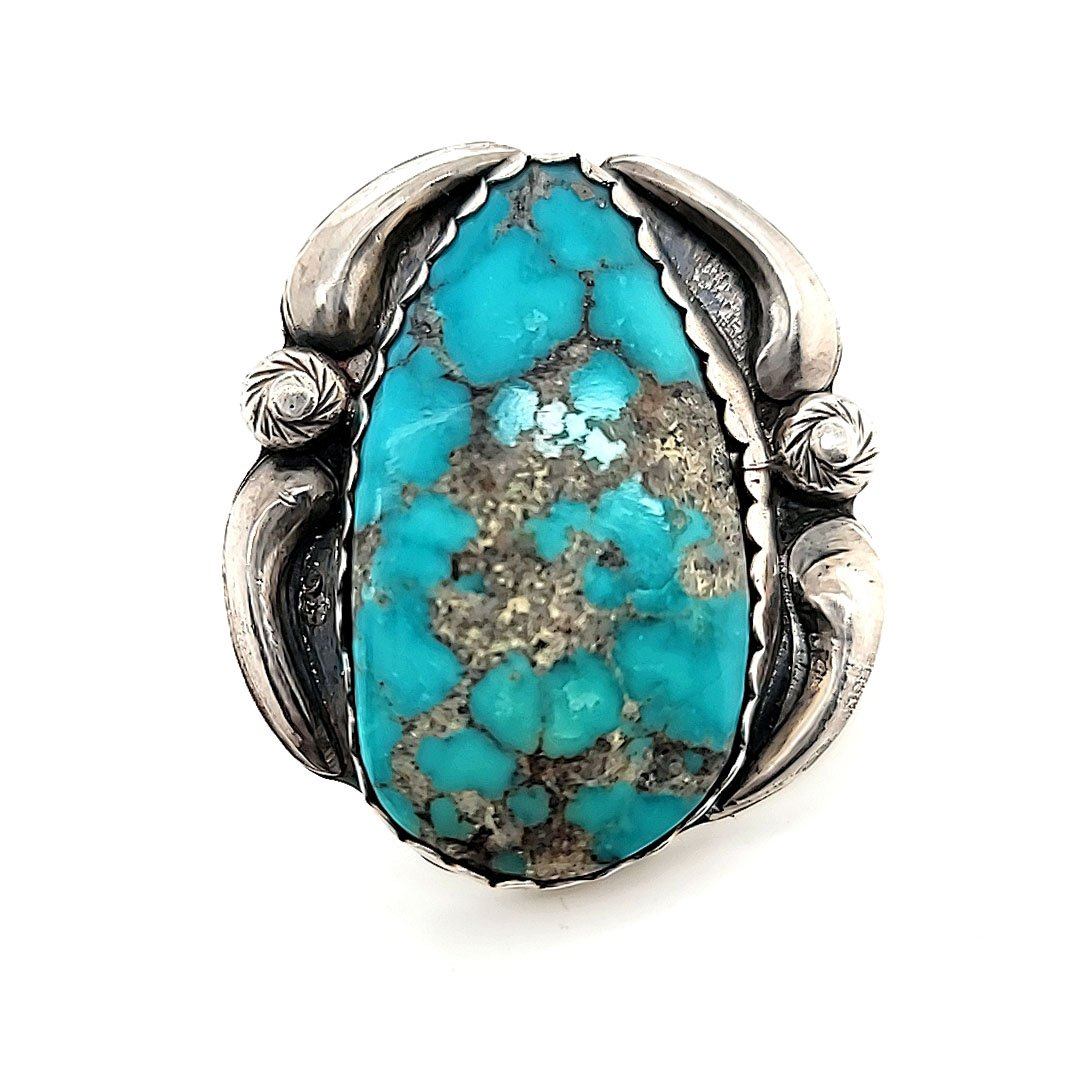 Turquoise Sterling Ring - Size 6.5 - RMH56